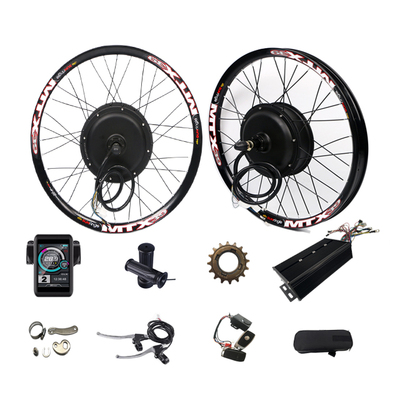US Drop Ship 135mm Dropout 60V 72V 3000W Rear Hub Motor Ebike Conversion Kit with Sigle Freewheel