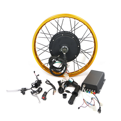 USA warehouse 150mm Dropout 60/72V 3000W Electric Motocycle Rear Wheel Kit with Color Display