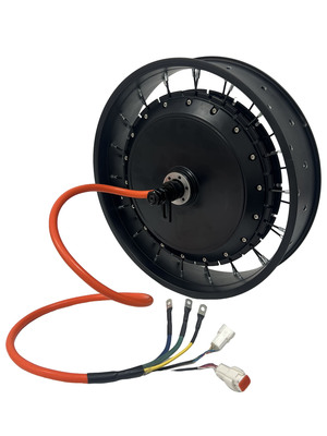 20*4.0 100mm Width Fat rim with QS 273 &nbsp;150mm dropout 3T/ 3.5T/ 4T /5T 8000W motorwheel with single freewheel